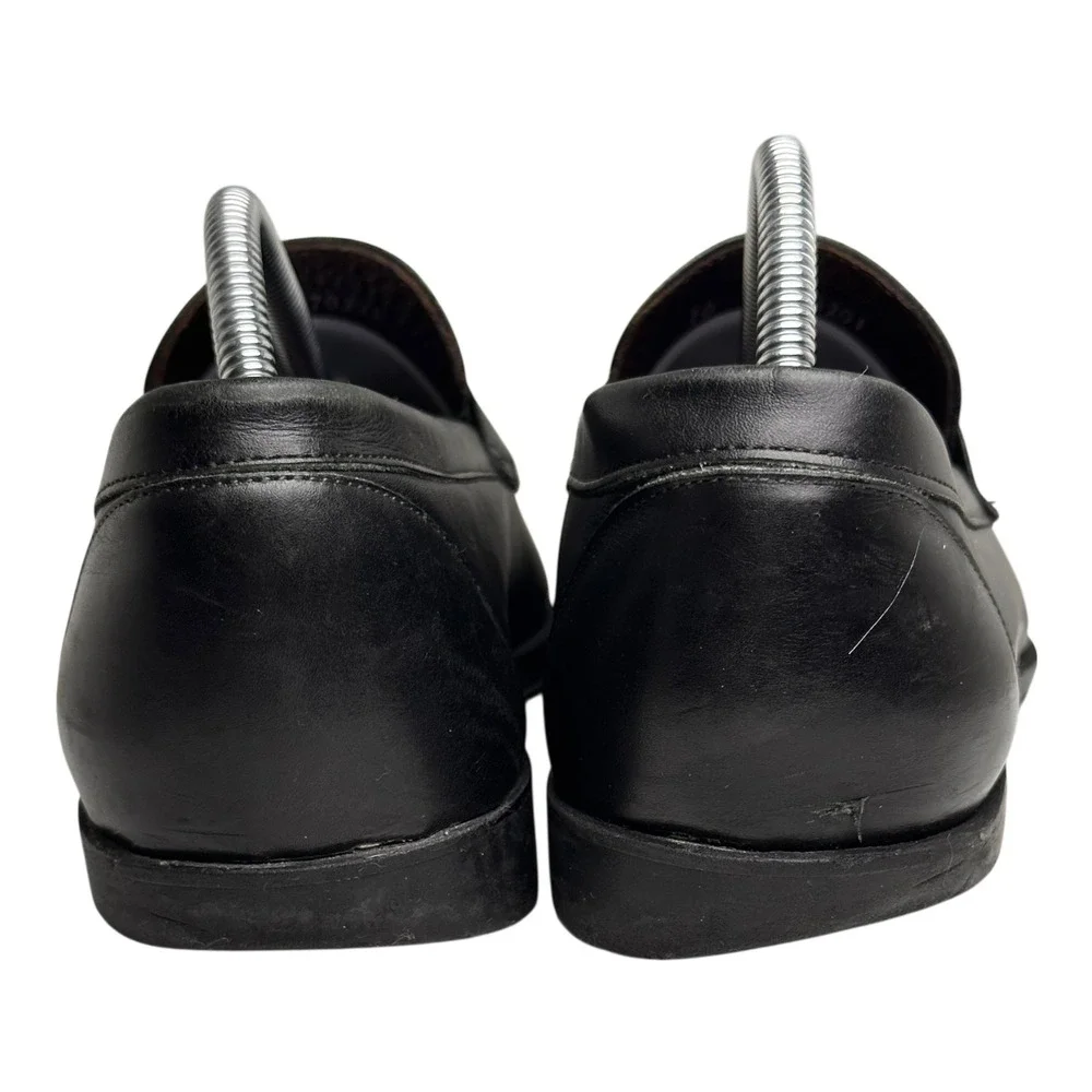 Allen Edmonds Georgetown Penny Loafers Black Leather Slip On Dress Shoes 10D USA